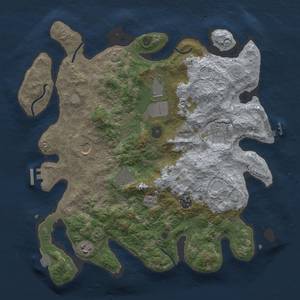 Thumbnail Rust Map: Procedural Map, Size: 3750, Seed: 560082091, 15 Monuments