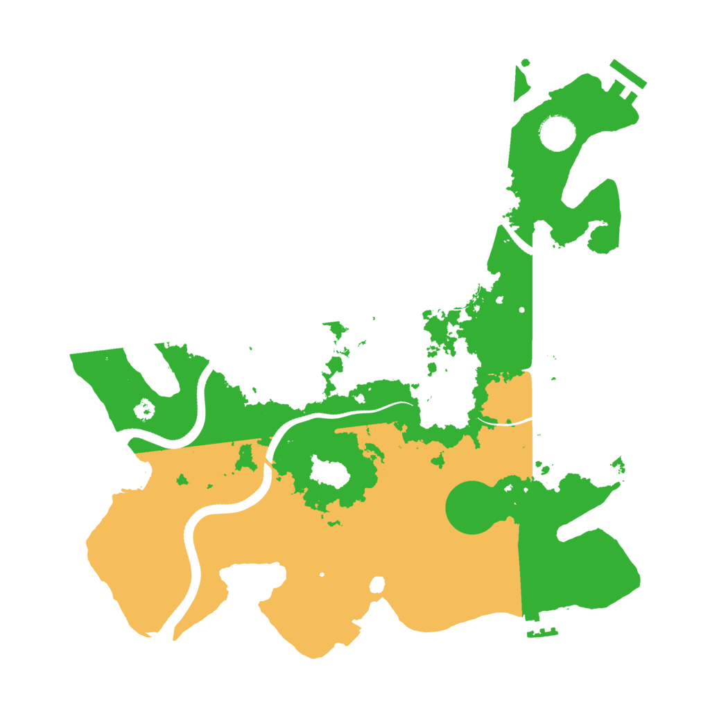 Biome Rust Map: Procedural Map, Size: 3500, Seed: 817275618
