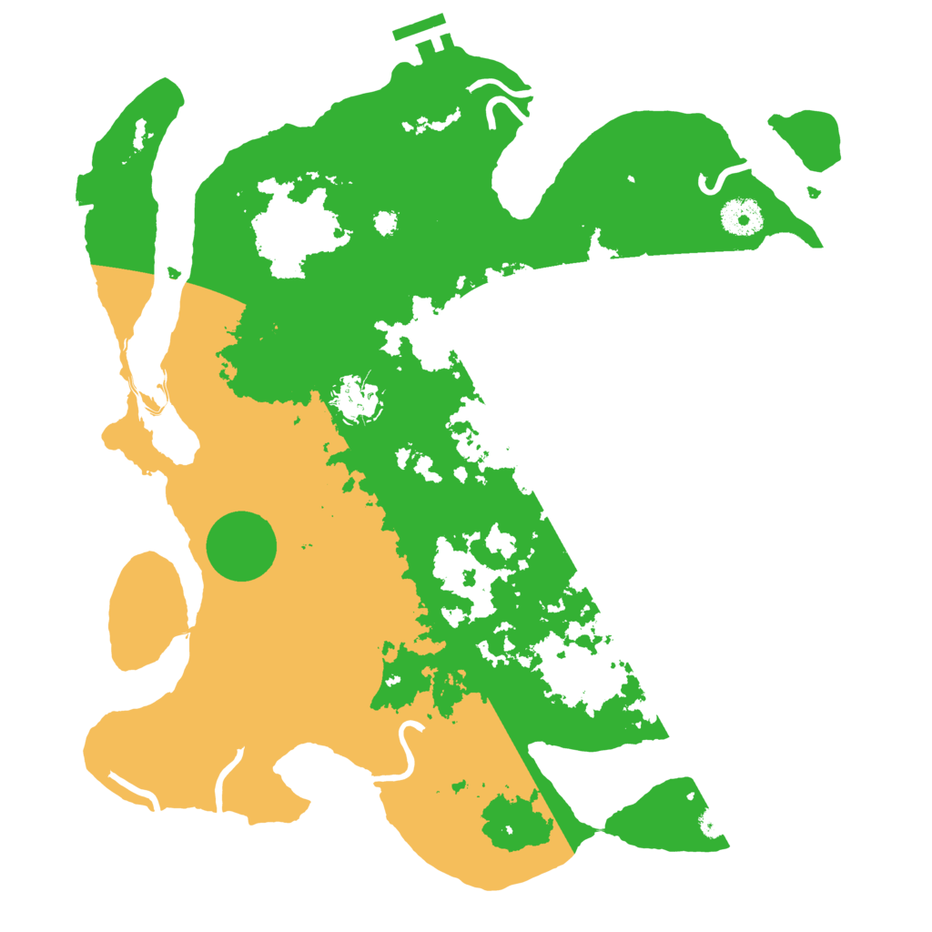 Biome Rust Map: Procedural Map, Size: 3500, Seed: 121861850