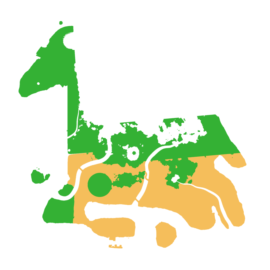 Biome Rust Map: Procedural Map, Size: 3000, Seed: 6831045