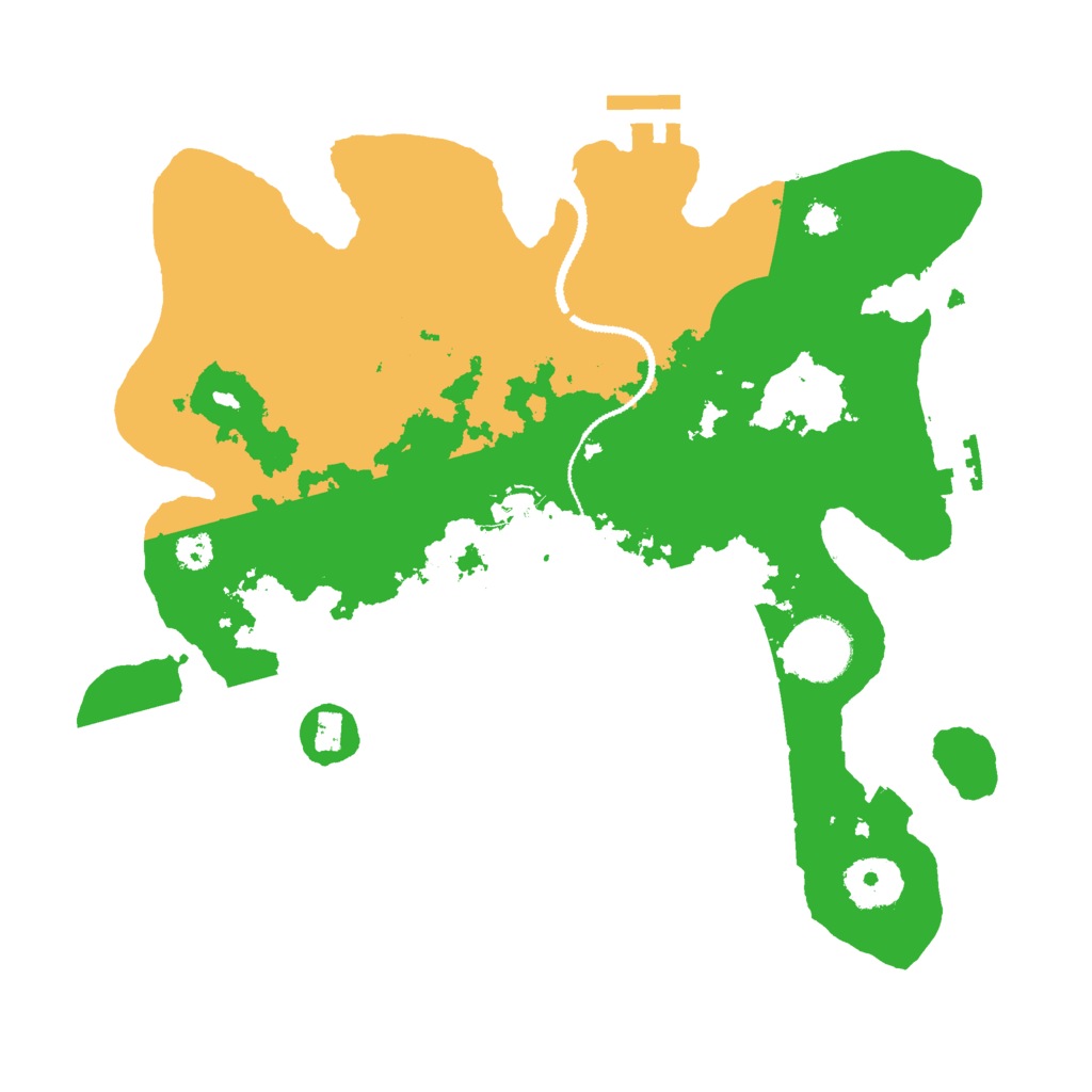 Biome Rust Map: Procedural Map, Size: 3000, Seed: 4370519