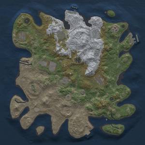 Thumbnail Rust Map: Procedural Map, Size: 4000, Seed: 1167147855, 19 Monuments