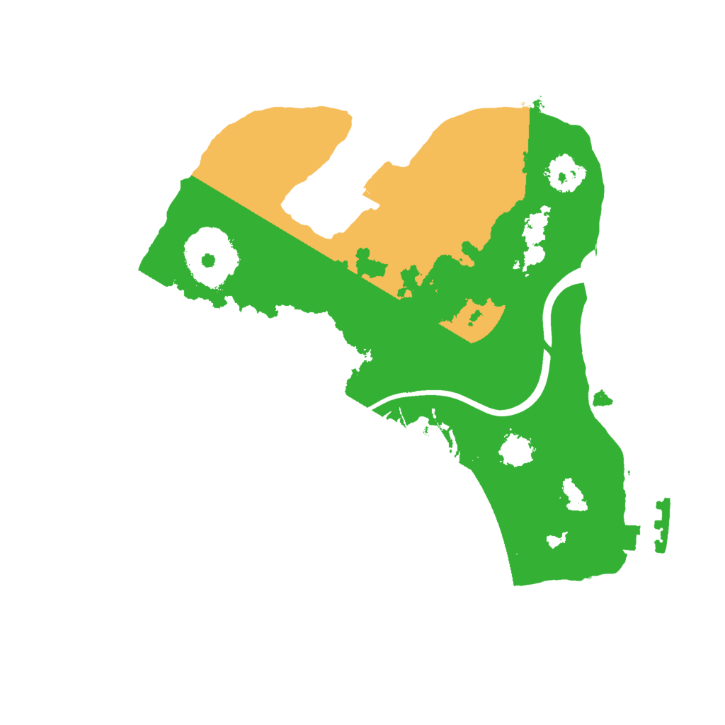 Biome Rust Map: Procedural Map, Size: 2000, Seed: 233612673