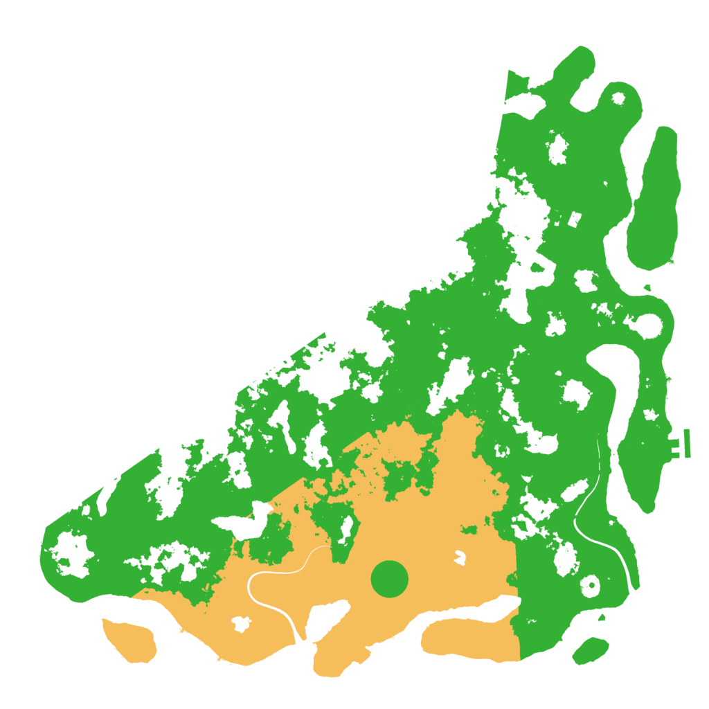 Biome Rust Map: Procedural Map, Size: 5000, Seed: 6487191