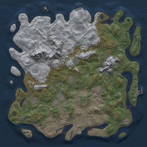 Thumbnail Rust Map: Procedural Map, Size: 5000, Seed: 6487191, 19 Monuments