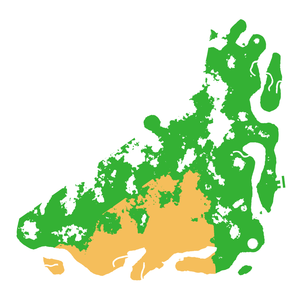 Biome Rust Map: Procedural Map, Size: 5000, Seed: 6487191