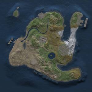 Thumbnail Rust Map: Procedural Map, Size: 2000, Seed: 514509628, 5 Monuments