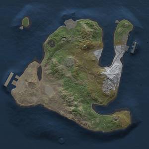 Thumbnail Rust Map: Procedural Map, Size: 2000, Seed: 514509628, 7 Monuments