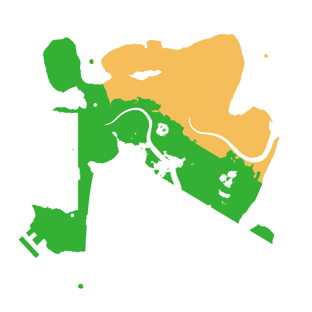 Biome Rust Map: Procedural Map, Size: 2500, Seed: 371433339