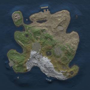 Thumbnail Rust Map: Procedural Map, Size: 2500, Seed: 371433339, 11 Monuments