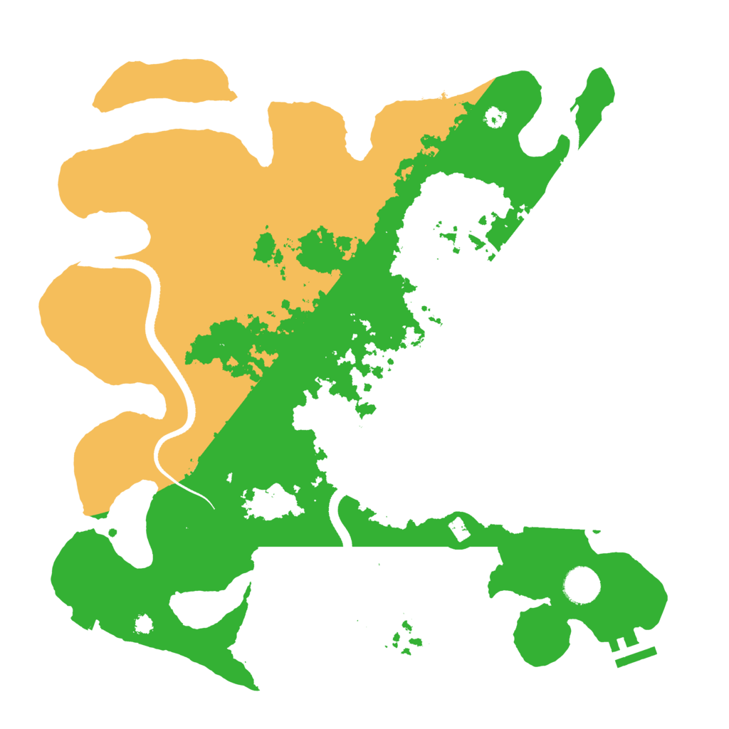 Biome Rust Map: Procedural Map, Size: 3500, Seed: 2054626017