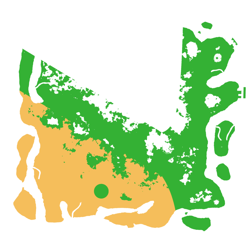 Biome Rust Map: Procedural Map, Size: 4500, Seed: 1300178965