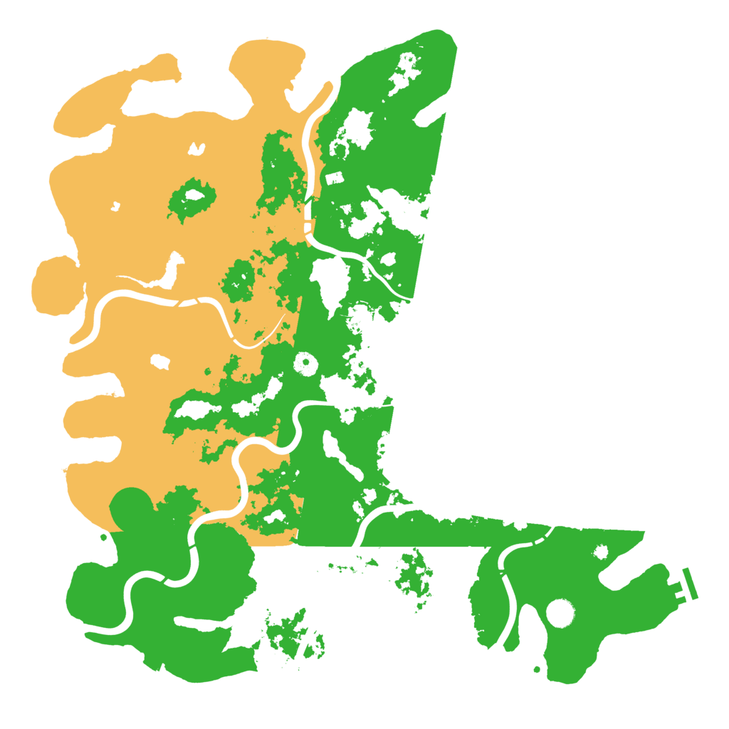 Biome Rust Map: Procedural Map, Size: 4550, Seed: 8000