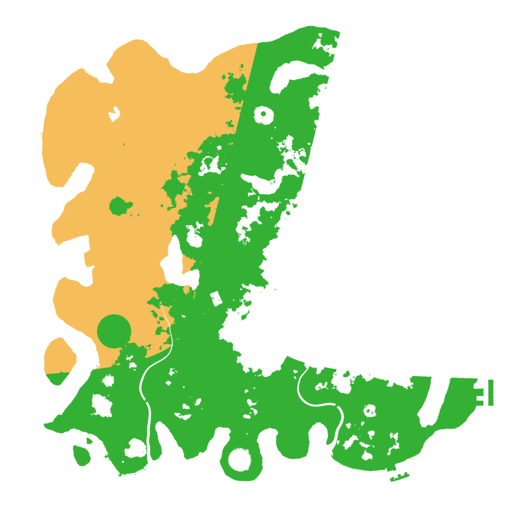 Biome Rust Map: Procedural Map, Size: 4000, Seed: 64544051