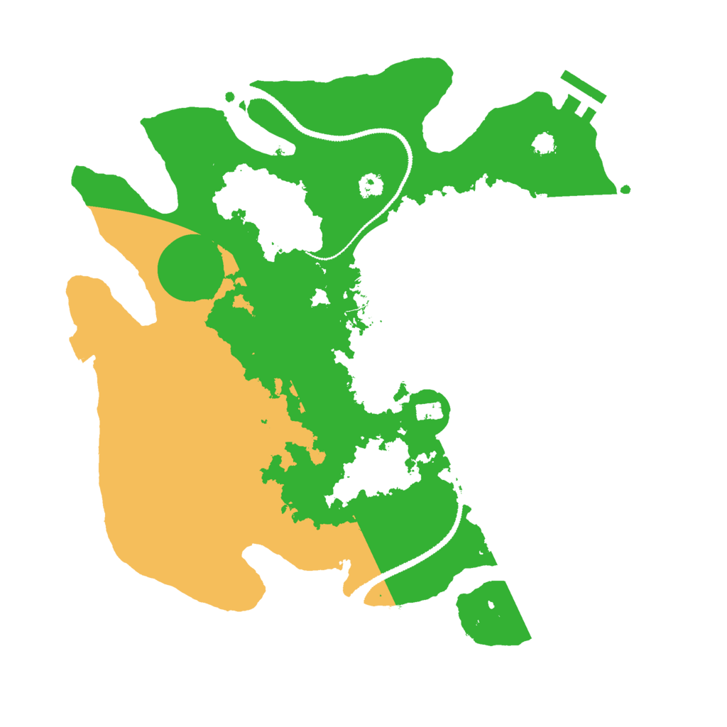 Biome Rust Map: Procedural Map, Size: 3000, Seed: 4857573