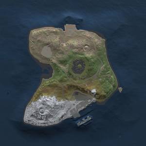 Thumbnail Rust Map: Procedural Map, Size: 1500, Seed: 13613, 4 Monuments