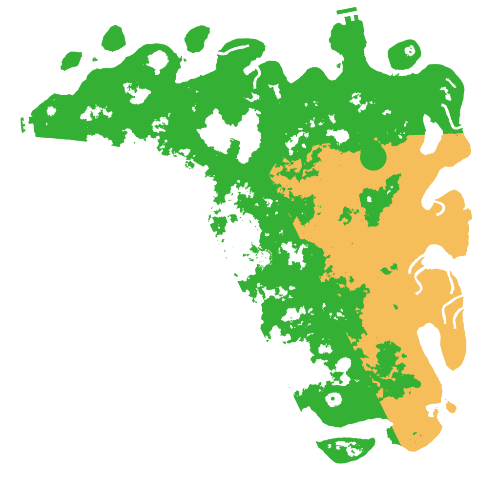 Biome Rust Map: Procedural Map, Size: 5000, Seed: 49671291