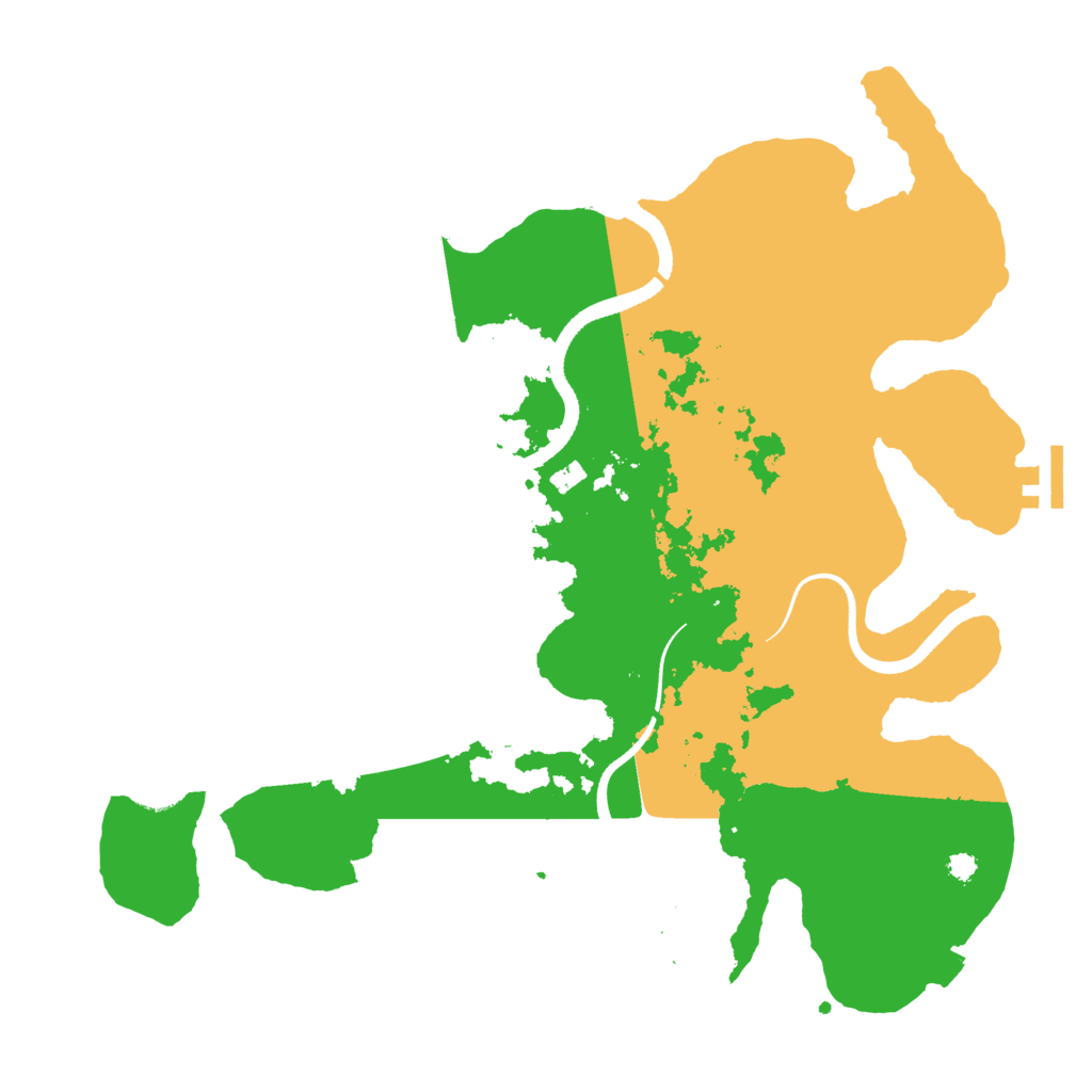 Biome Rust Map: Procedural Map, Size: 3500, Seed: 148704066