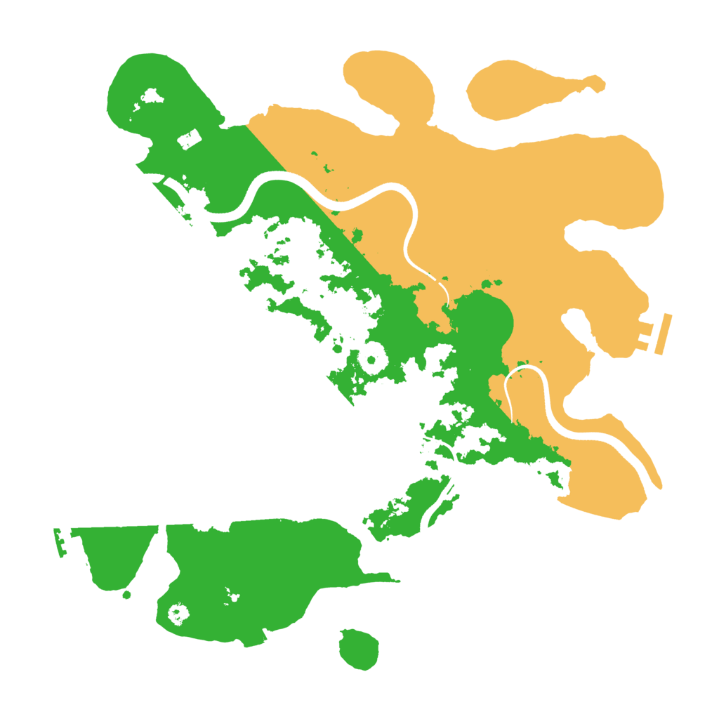 Biome Rust Map: Procedural Map, Size: 3500, Seed: 1548