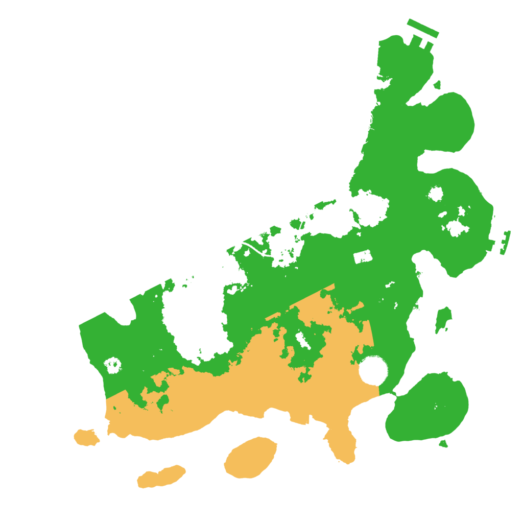 Biome Rust Map: Procedural Map, Size: 3200, Seed: 504376011