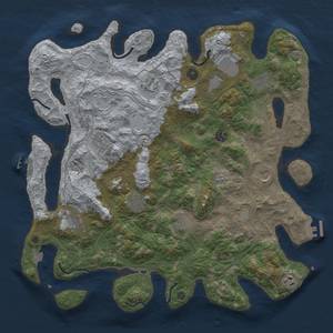 Thumbnail Rust Map: Procedural Map, Size: 4250, Seed: 7352191, 19 Monuments