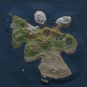 Thumbnail Rust Map: Procedural Map, Size: 2000, Seed: 7854918, 5 Monuments