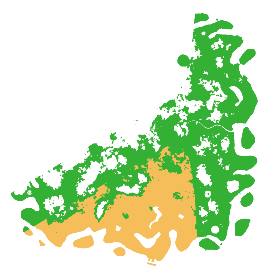 Biome Rust Map: Procedural Map, Size: 6000, Seed: 745870157