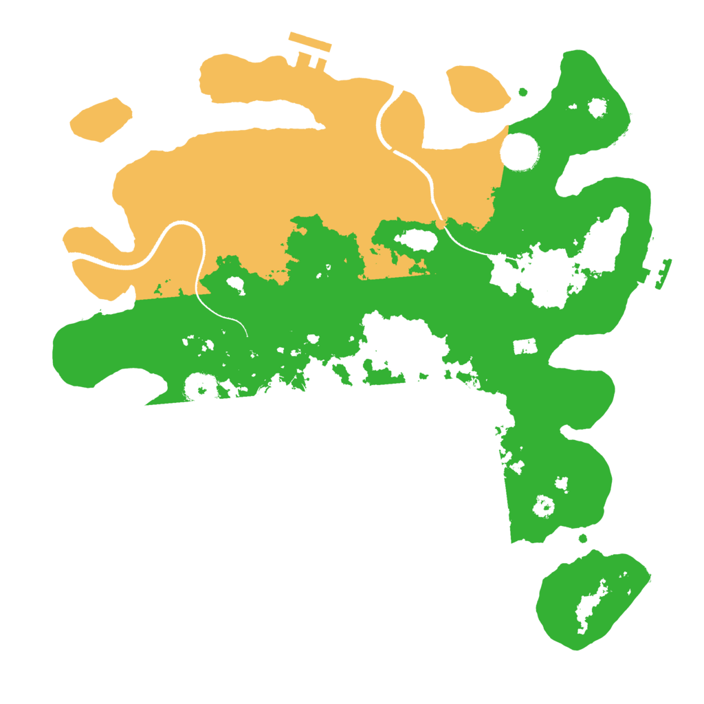 Biome Rust Map: Procedural Map, Size: 3300, Seed: 562298220