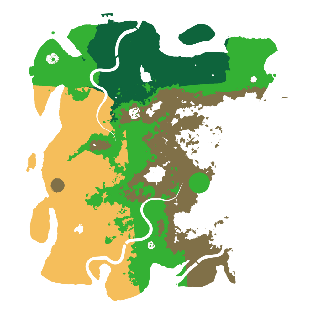 Biome Rust Map: Procedural Map, Size: 4100, Seed: 55265487