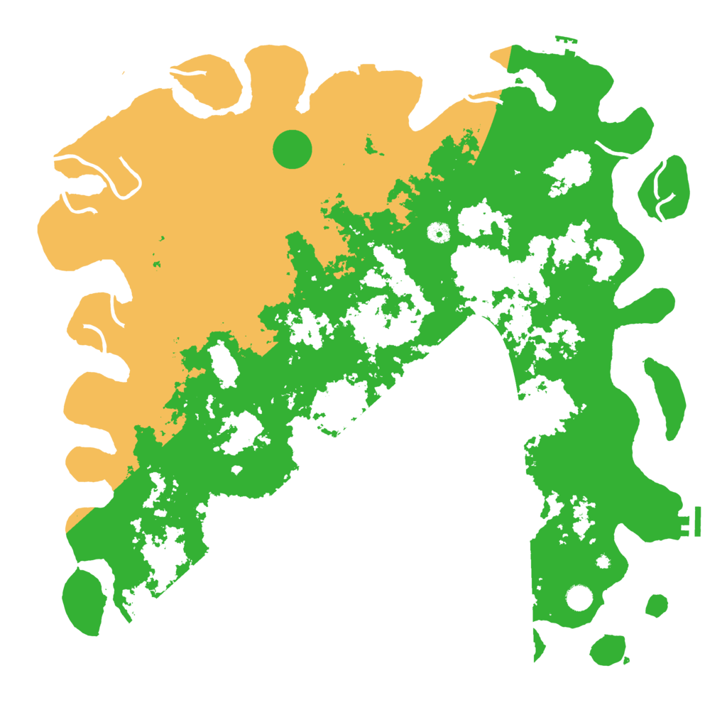 Biome Rust Map: Procedural Map, Size: 4900, Seed: 522390500