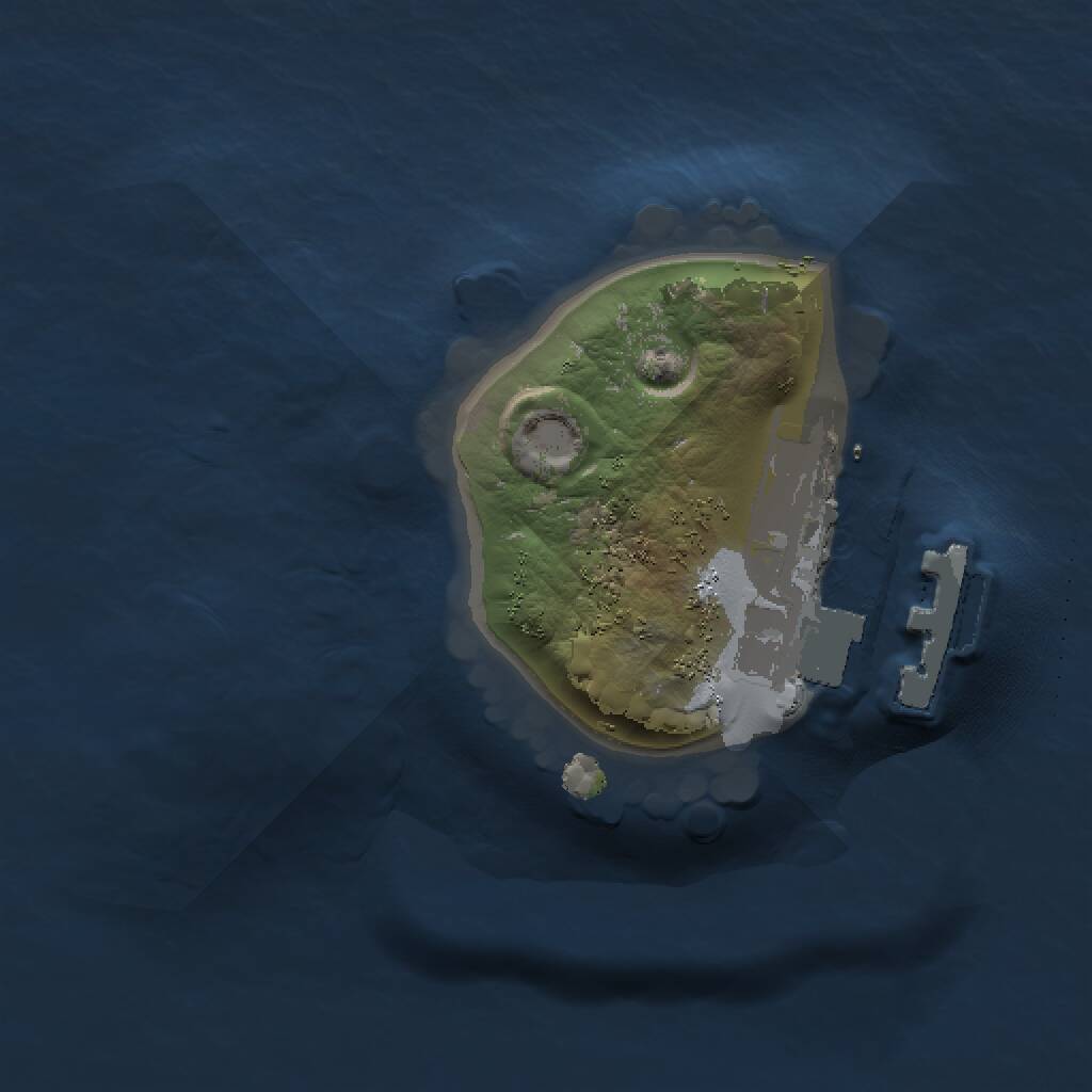 Rust Map: Procedural Map, Size: 1000, Seed: 420230764, 2 Monuments