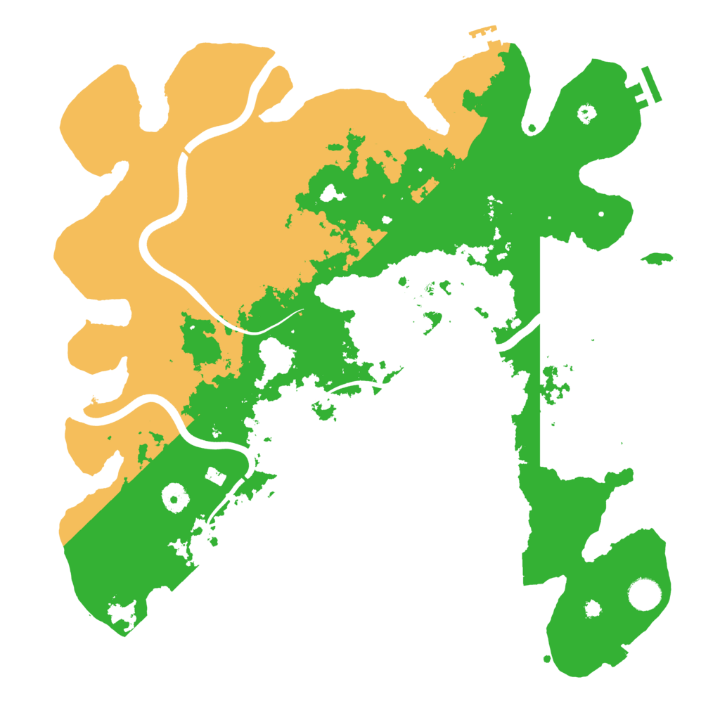 Biome Rust Map: Procedural Map, Size: 3900, Seed: 1118