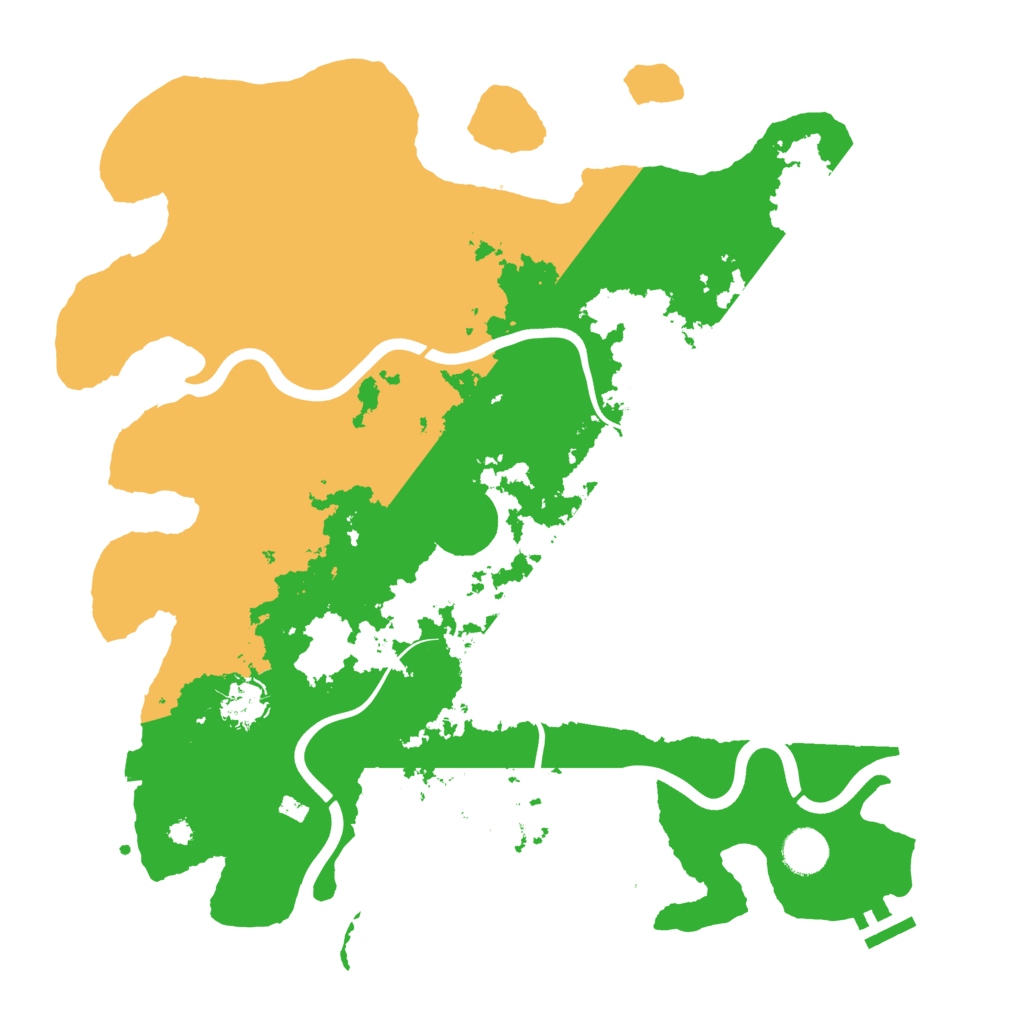 Biome Rust Map: Procedural Map, Size: 3900, Seed: 1113