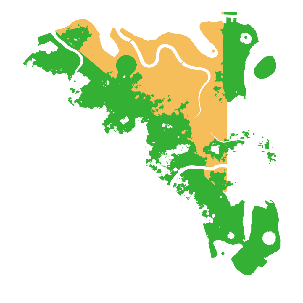 Biome Rust Map: Procedural Map, Size: 3999, Seed: 61423725