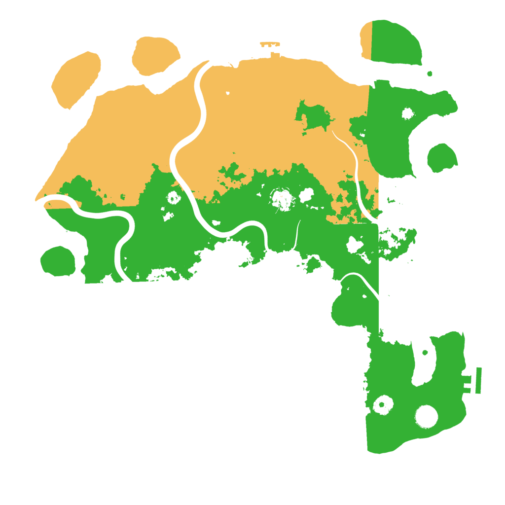 Biome Rust Map: Procedural Map, Size: 3900, Seed: 2006