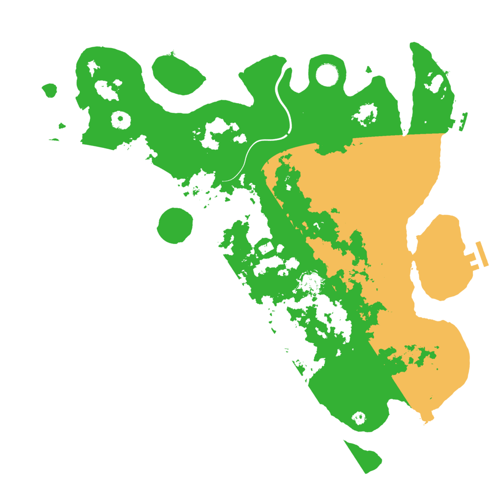 Biome Rust Map: Procedural Map, Size: 3900, Seed: 1115