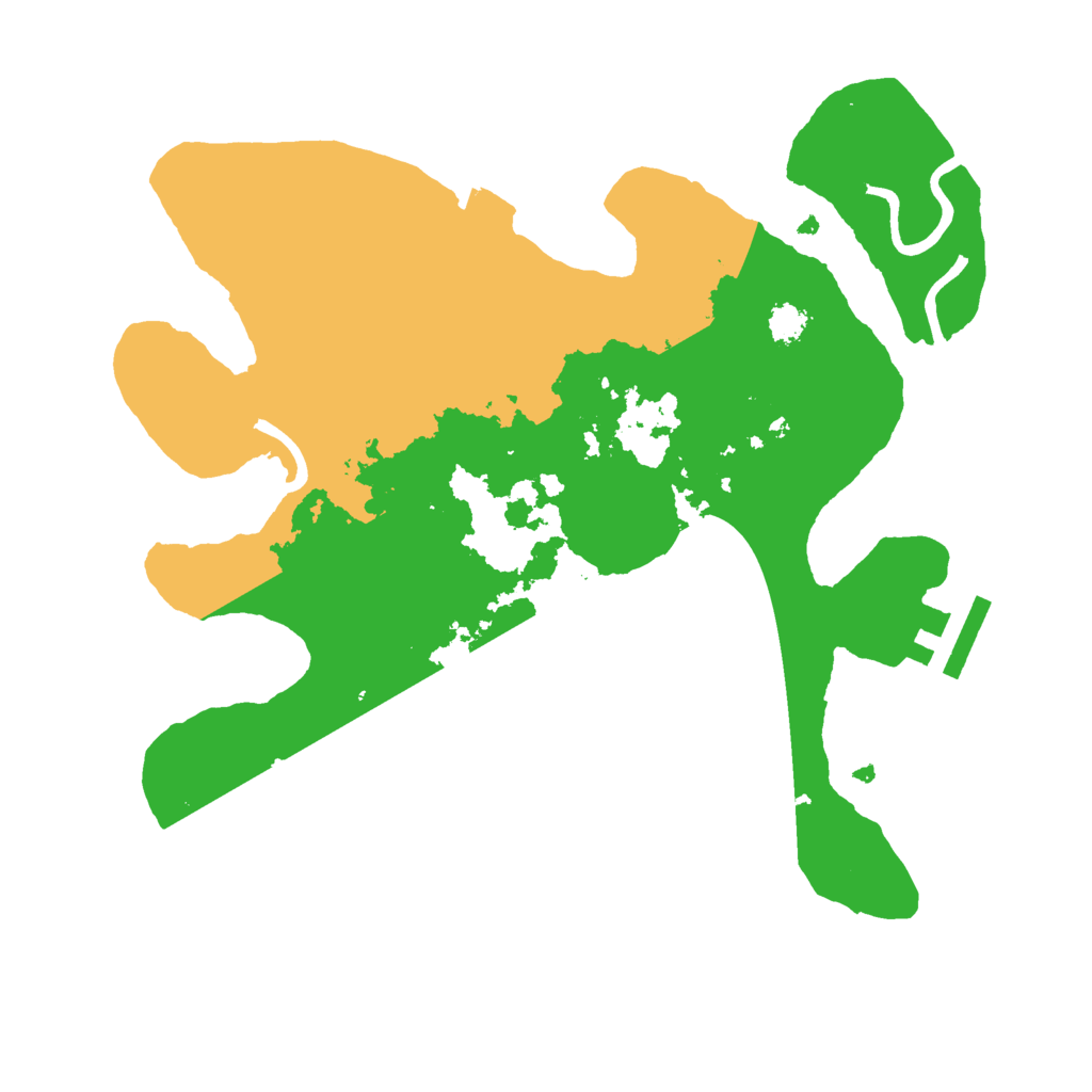 Biome Rust Map: Procedural Map, Size: 2600, Seed: 636543491