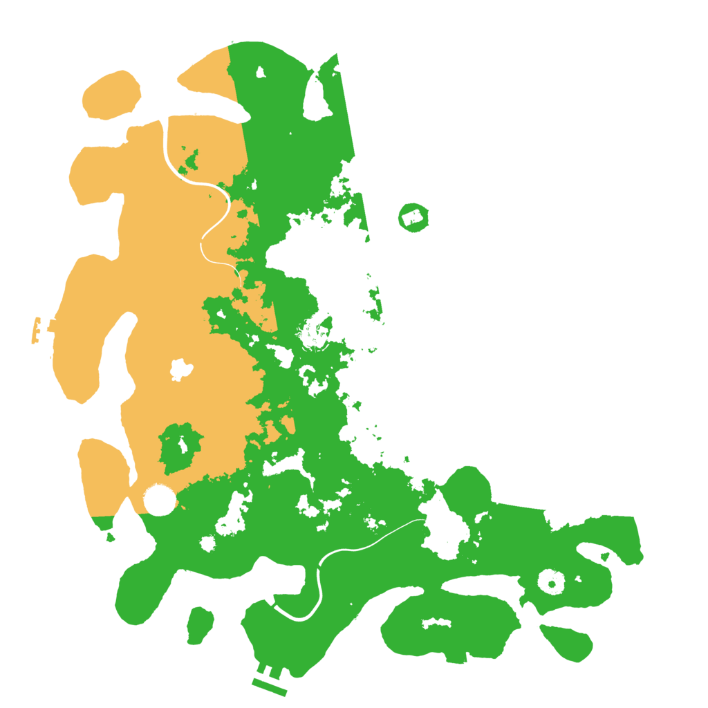 Biome Rust Map: Procedural Map, Size: 4000, Seed: 13376