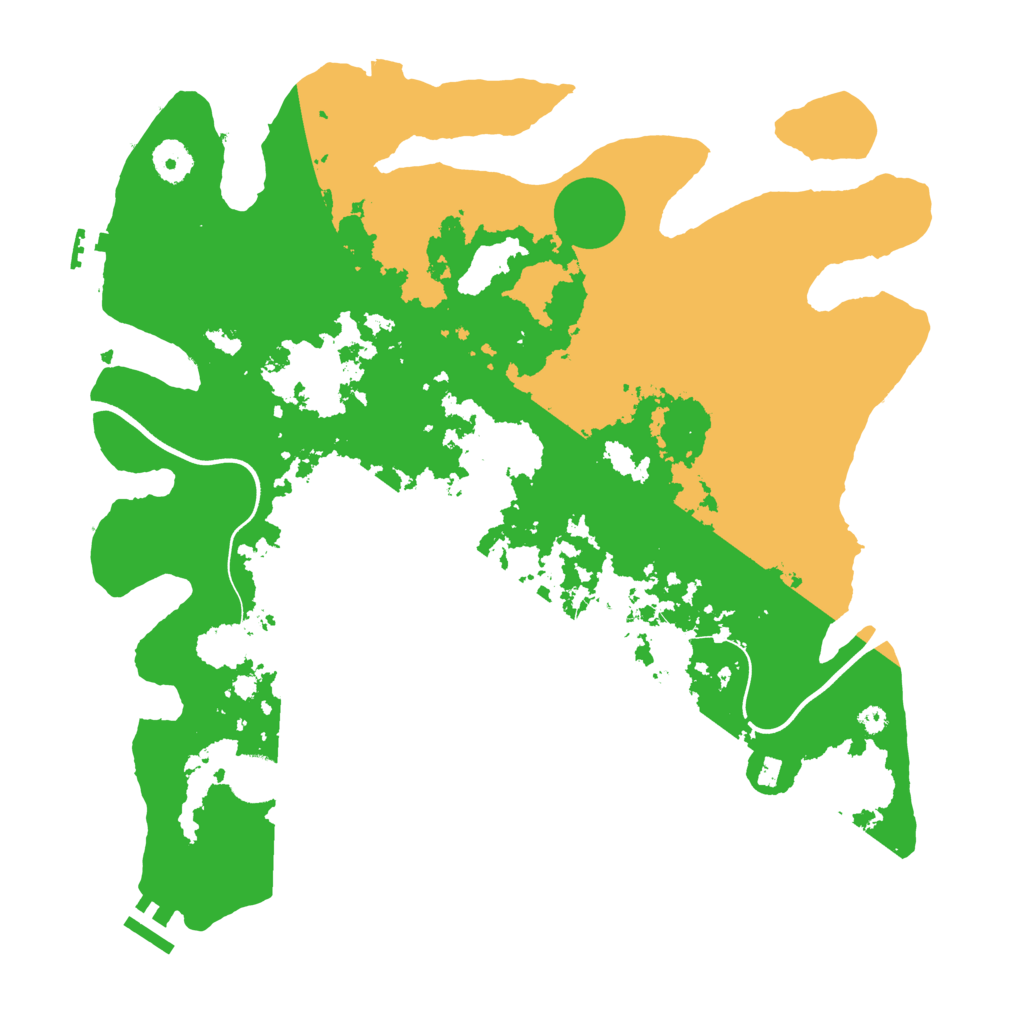 Biome Rust Map: Procedural Map, Size: 3800, Seed: 11454