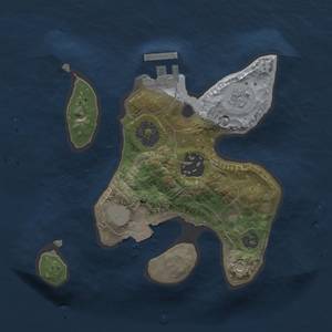 Thumbnail Rust Map: Procedural Map, Size: 2000, Seed: 755671389, 6 Monuments