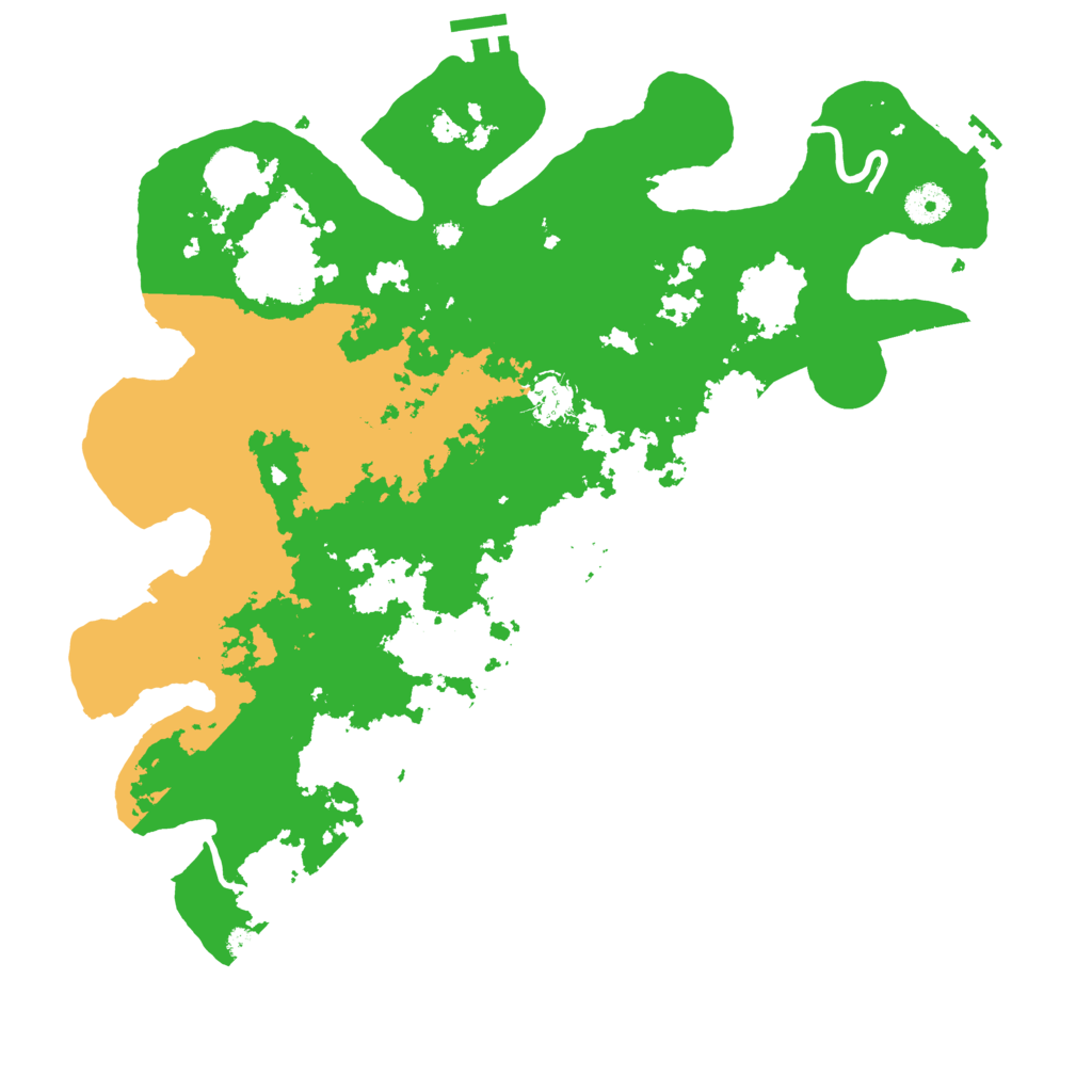 Biome Rust Map: Procedural Map, Size: 3900, Seed: 42069727