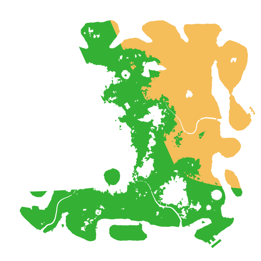 Biome Rust Map: Procedural Map, Size: 4500, Seed: 32653125