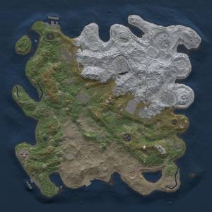 Thumbnail Rust Map: Procedural Map, Size: 4000, Seed: 848291709, 19 Monuments