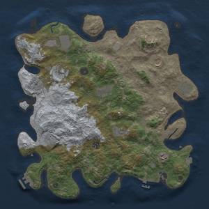 Thumbnail Rust Map: Procedural Map, Size: 4000, Seed: 1633988644, 18 Monuments