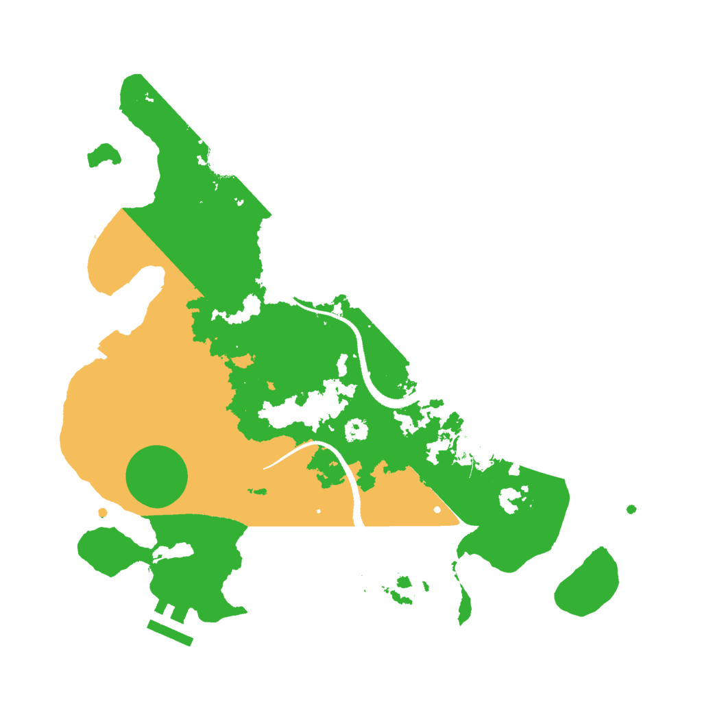 Biome Rust Map: Procedural Map, Size: 3000, Seed: 7001