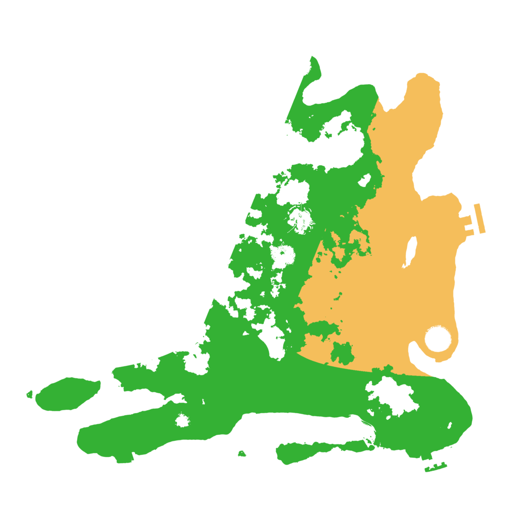 Biome Rust Map: Procedural Map, Size: 3500, Seed: 249685312