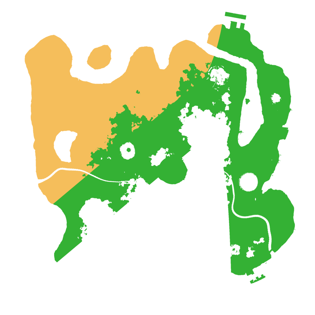 Biome Rust Map: Procedural Map, Size: 3000, Seed: 73261