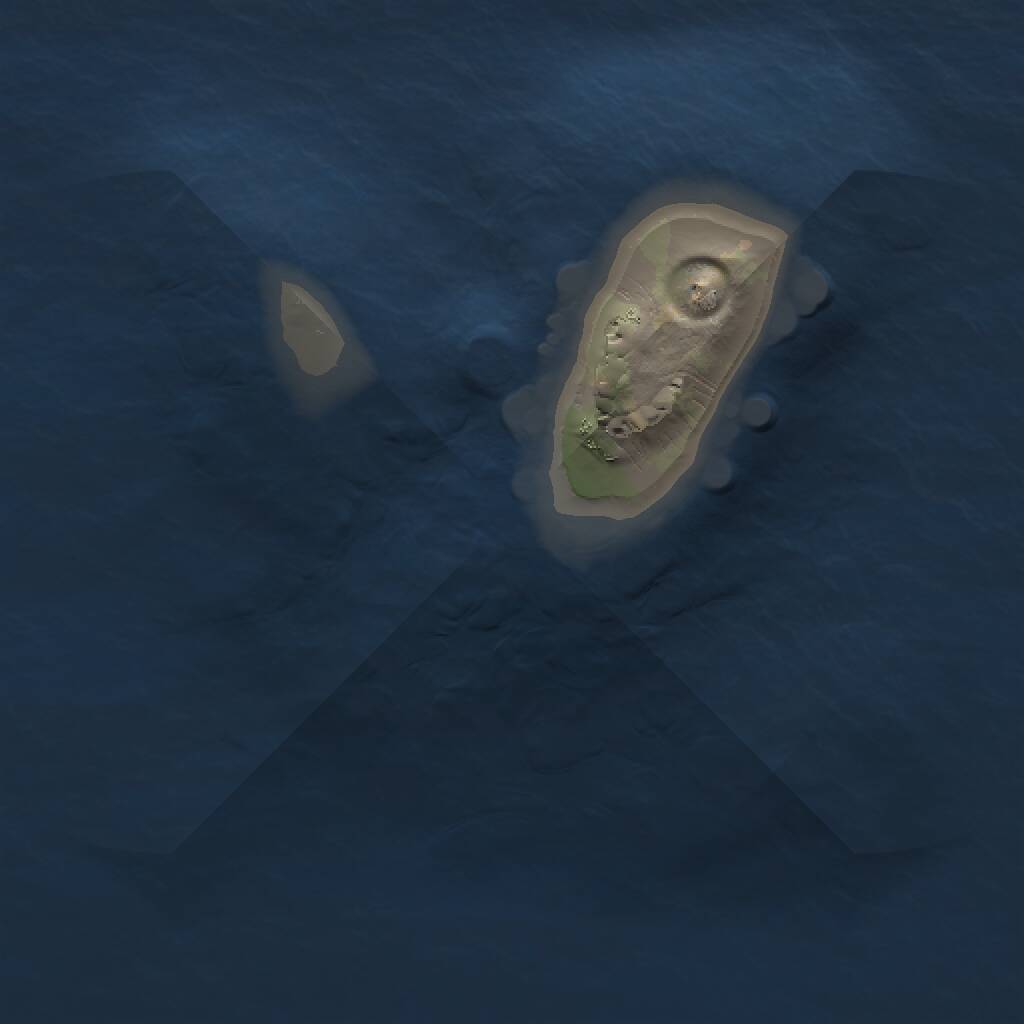 Rust Map: Procedural Map, Size: 1000, Seed: 2113396574, 1 Monuments