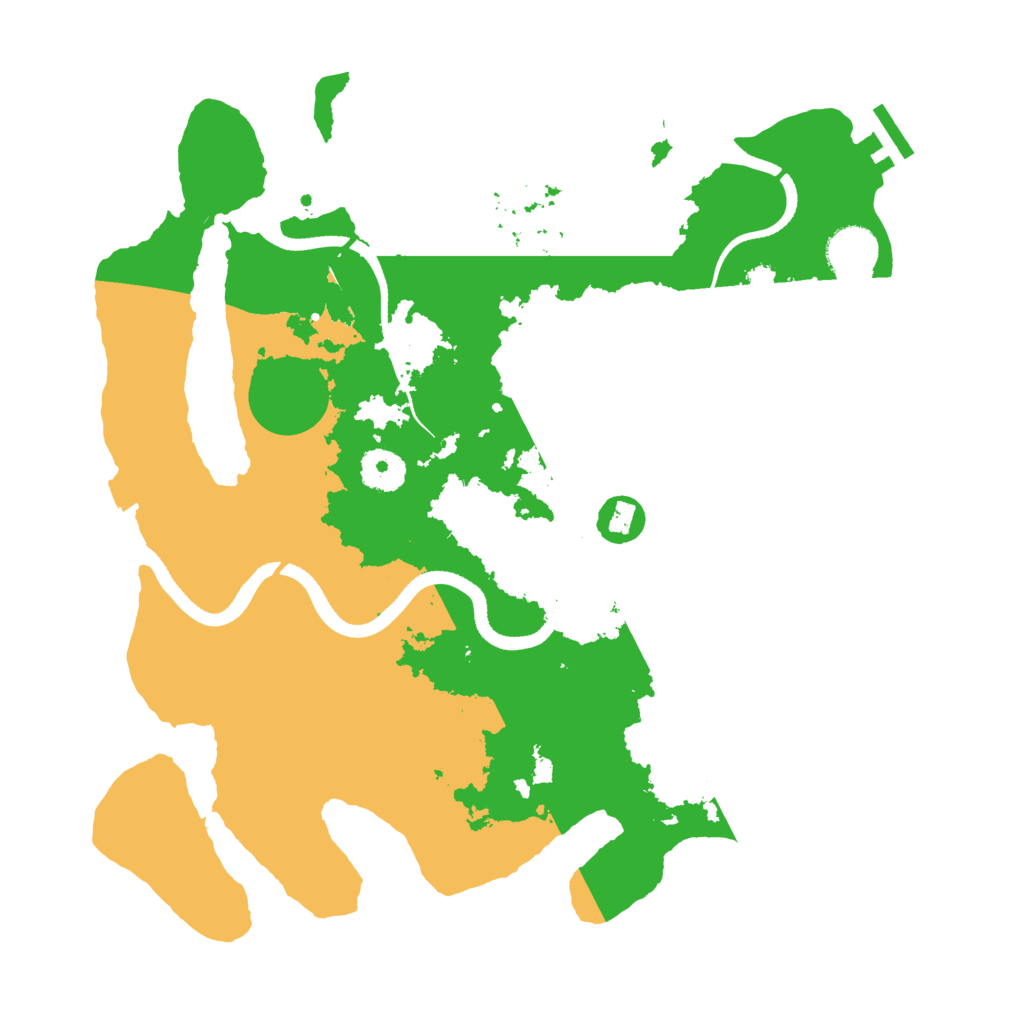 Biome Rust Map: Procedural Map, Size: 3500, Seed: 9756258