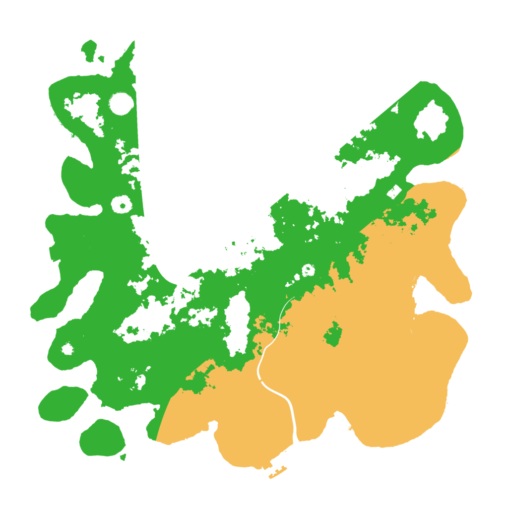 Biome Rust Map: Procedural Map, Size: 3900, Seed: 13374